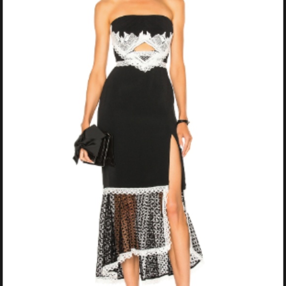 jonathan simkhai strapless bustier midi dress